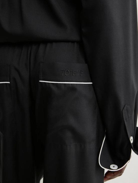 26FW 토템 스트레이트 팬츠 263WRB0450FB0693 001 BLACK - TOTEME