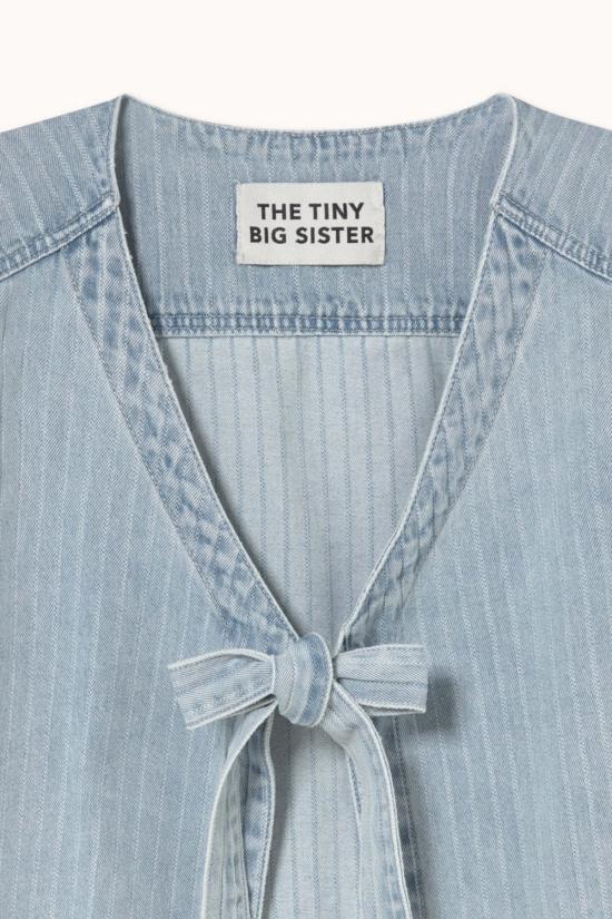  더 타이니 빅 시스터 데님 자켓 타이니 빅 시스터 스트라이프 데님 베스트 - THE TINY BIG SISTER