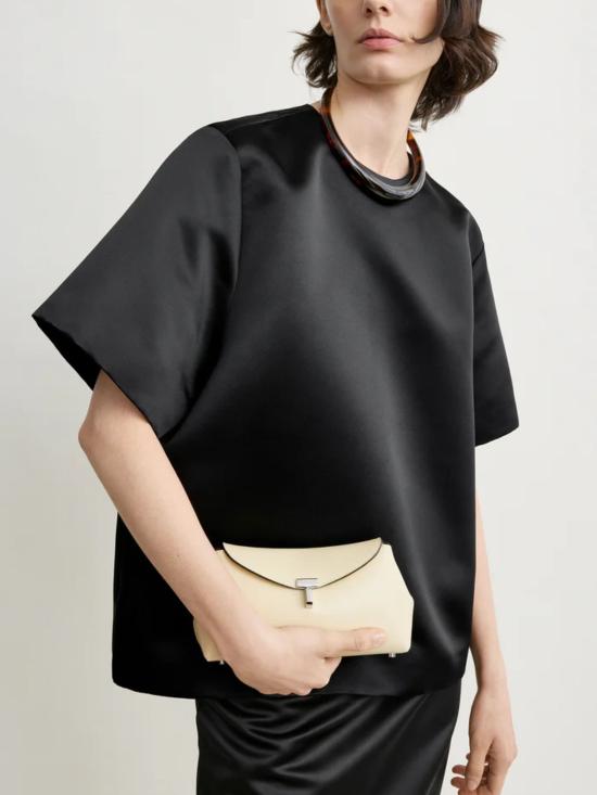 26FW 토템 반팔 티셔츠 263WRT0761FB0673 001 BLACK - TOTEME