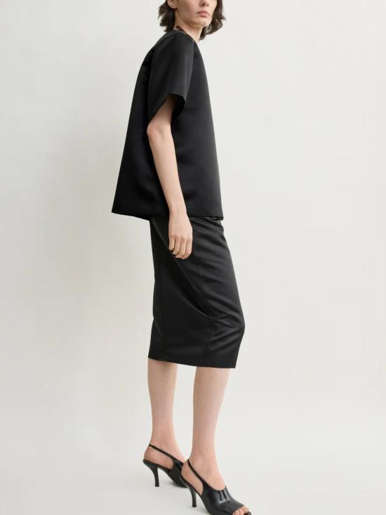 26FW 토템 반팔 티셔츠 263WRT0761FB0673 001 BLACK - TOTEME