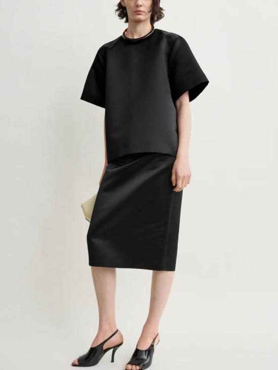 26FW 토템 반팔 티셔츠 263WRT0761FB0673 001 BLACK - TOTEME