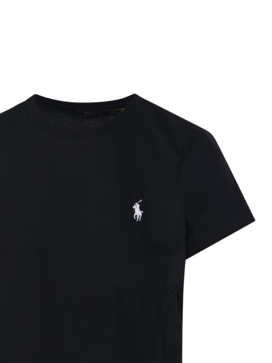 26FW 랄프 로렌 코튼 저지 크루넥 숏 슬리브 티셔츠 211B14605 033 BLACK - RALPH LAUREN
