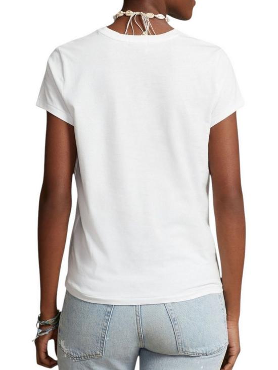 26FW 랄프 로렌 코튼 저지 크루넥 숏 슬리브 티셔츠 211B14605 032 WHITE - RALPH LAUREN