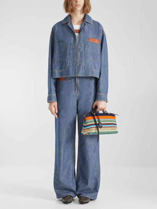 26FW 펜디 스트레이트 팬츠 FLP863 AW8HF0QB0 NAVY - FENDI