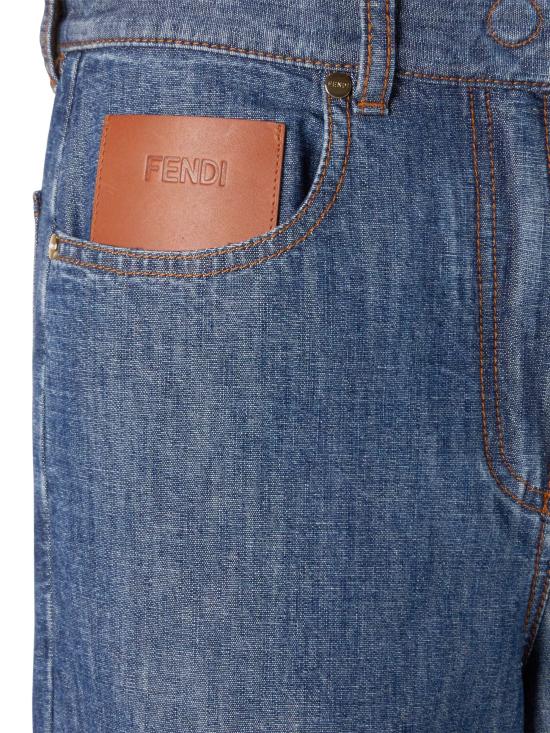 26FW 펜디 스트레이트 팬츠 FLP863 AW8HF0QB0 NAVY - FENDI