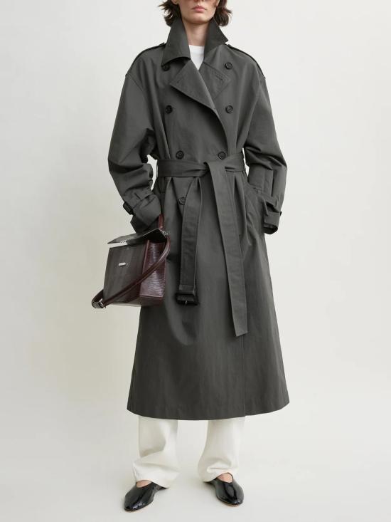 26FW 토템 크리스프 서머 트렌치 코트 크리스프 서머 트렌치 코트 252WRO0197FB0410 079 - TOTEME