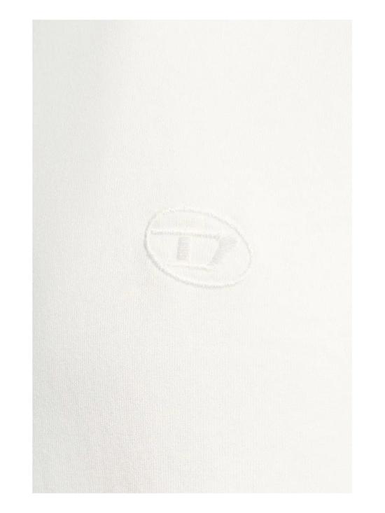 26SS 디젤 맥시 오발 D 자수 티셔츠 A11302 0HGAM 100 White - DIESEL