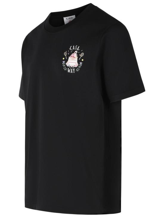 26FW 카사블랑카 폴로 티셔츠 M PF26 JTS 001 17BLACK JERSEY CASAWAY - CASABLANCA