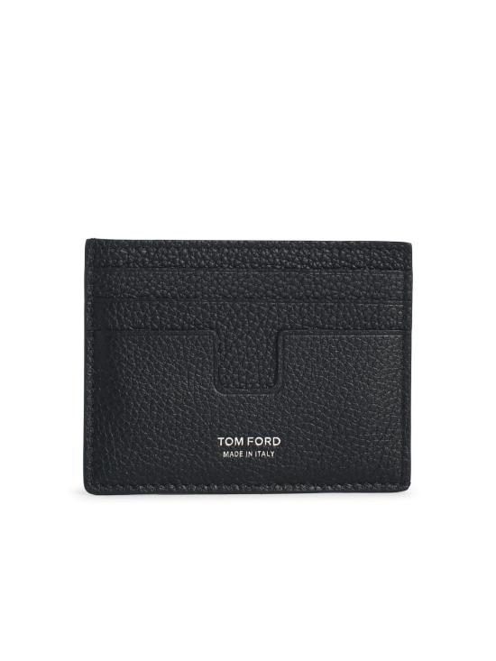 26FW 톰포드 페블 레더 클래식 카드 홀더 Y0233 LCL158SNAA Black