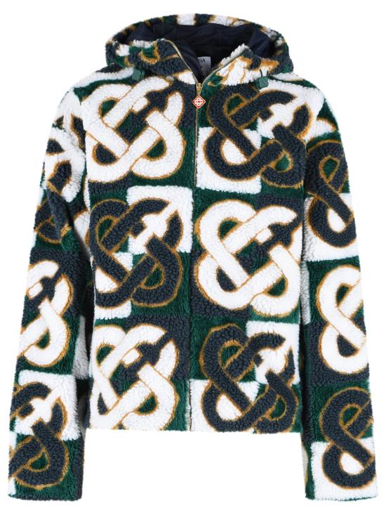 26FW 카사블랑카 자켓 M PF26 JK 498 01FLEECE CASABLANCA MONOGRAM Multicolor