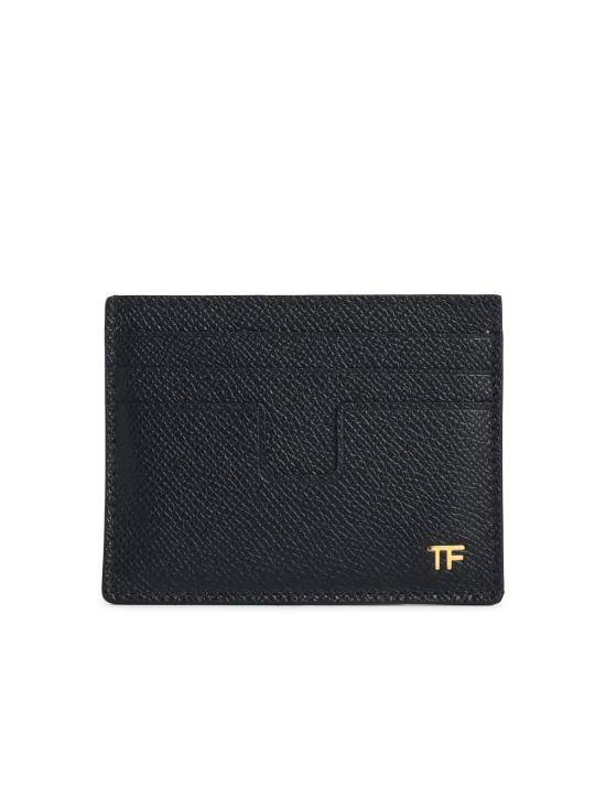 26FW 톰포드 스몰 그레인 레더 폴딩 카드 홀더 YM233 LCL081GNAA Black
