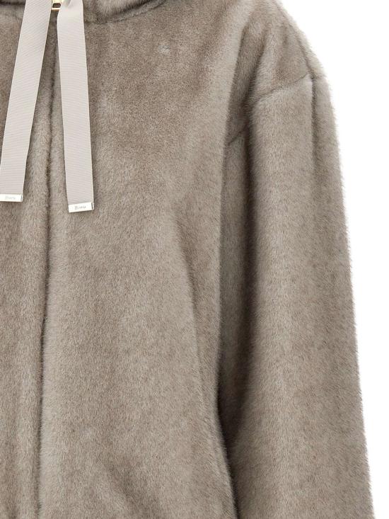 26FW 에르노 멜란지 얼터너티브 밍크 퍼 보머 자켓 GI000318D 127399410 Light gray - HERNO