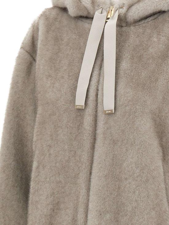 26FW 에르노 멜란지 얼터너티브 밍크 퍼 보머 자켓 GI000318D 127399410 Light gray - HERNO