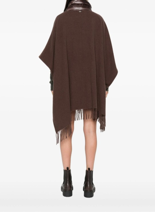 26FW 에르노 퀼티드 포켓 판초 GC00066DR 333958810 Fondente - HERNO