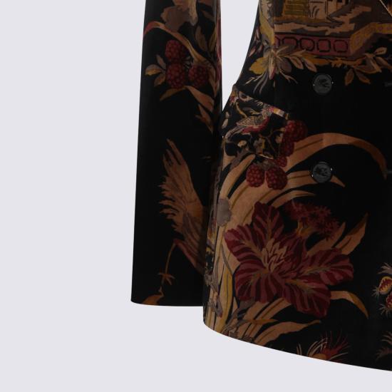 26FW 에트로 수트 자켓 WRCA0010 99SAE1BX0813 BLACK BORDEAUX - ETRO
