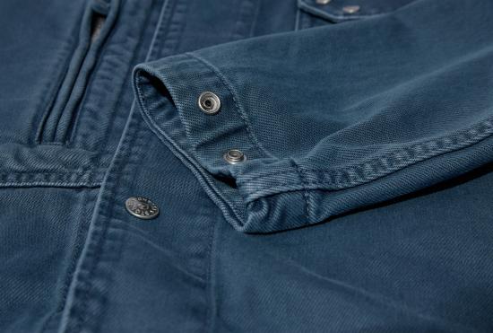  스톤 아일랜드 자켓 라이트 불 데님 인디고-TC 가먼트 다이드 L1 S14 12000 01 S0J18 블루 - STONE ISLAND