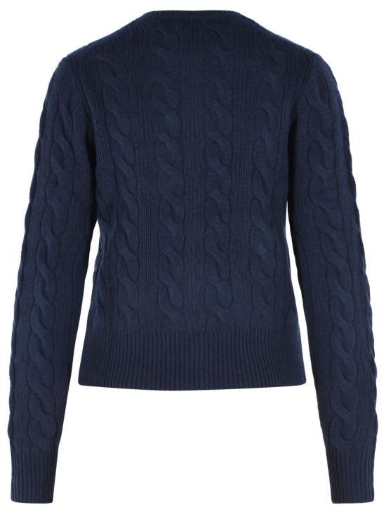 26FW 폴로 랄프로렌 로고 자수 크루넥 가디건 211972104004 Navy - POLO RALPH LAUREN