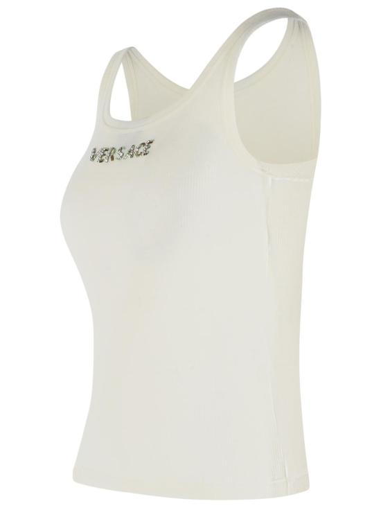 26FW 베르사체 민소매 티셔츠 1025975 1A186941W150 Cream - VERSACE