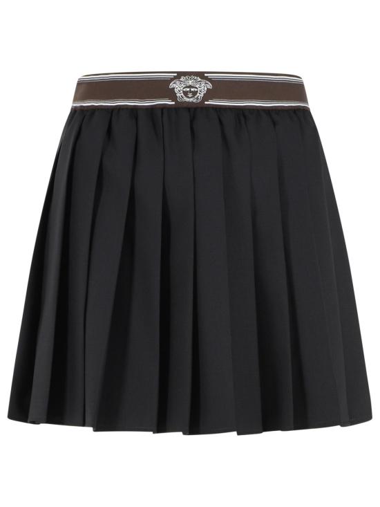 26FW 베르사체 숏 스커트 1025881 1A176691B000 Black
