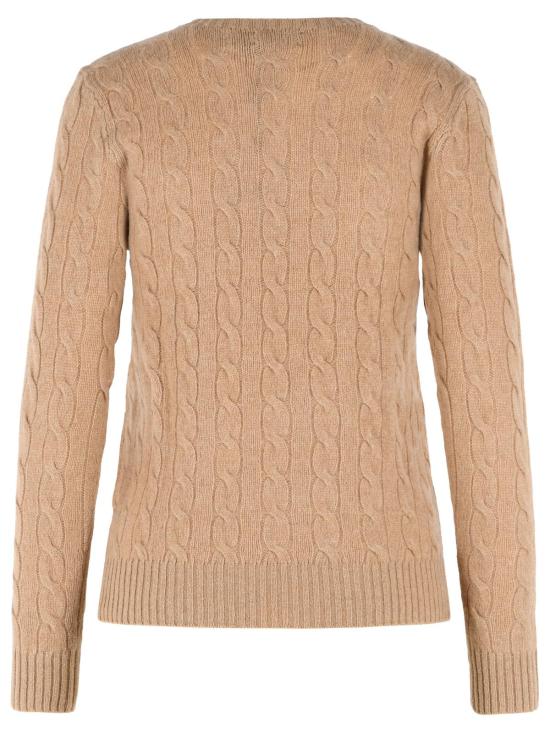26FW 폴로 랄프로렌 폴로 자수 케이블 니트 스웨터 211971865002 Beige - POLO RALPH LAUREN