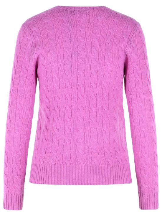 26FW 폴로 랄프로렌 폴로 자수 케이블 니트 스웨터 211971865506 Pink - POLO RALPH LAUREN