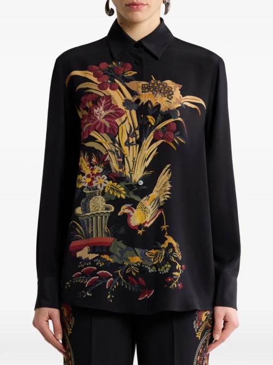 26FW 에트로 블라우스 WRIA0013 AK166X0813 Black - ETRO