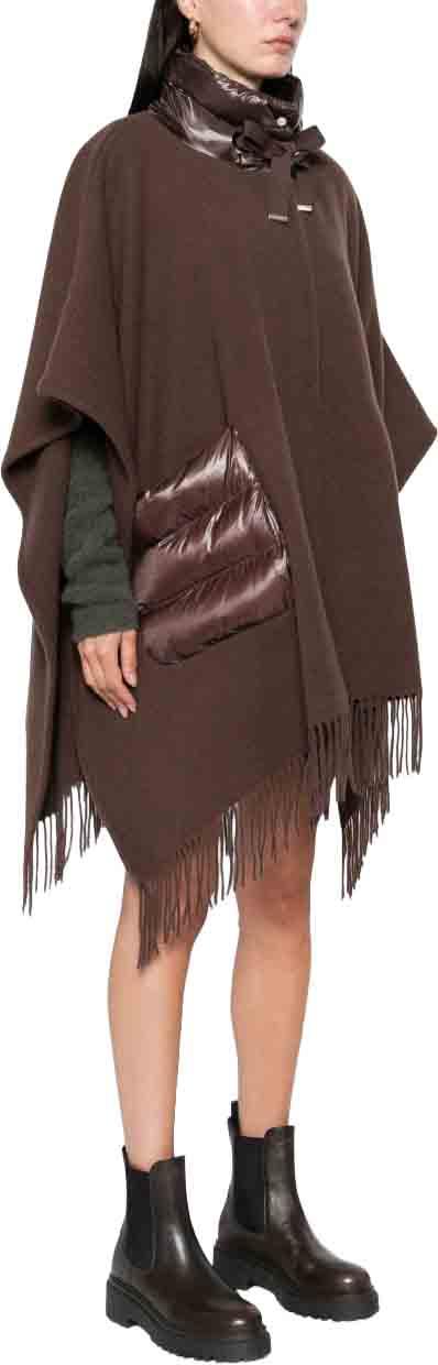 26FW 에르노 퀼티드 포켓 판초 GC00066DR333958810 BROWN - HERNO