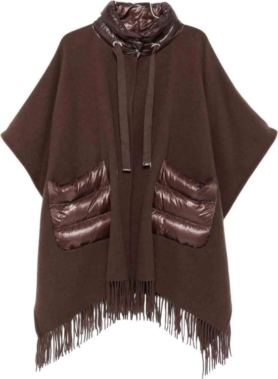 26FW 에르노 퀼티드 포켓 판초 GC00066DR333958810 BROWN