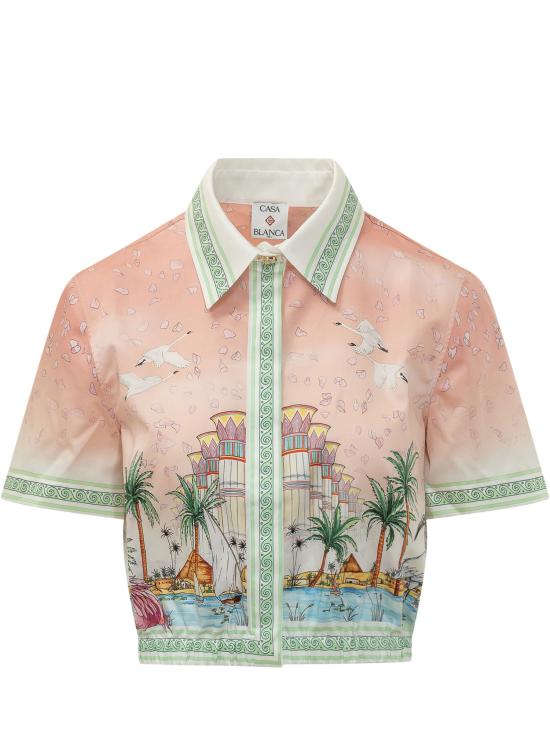 26FW 카사블랑카 블라우스 WPF26SH273 01 COTTON