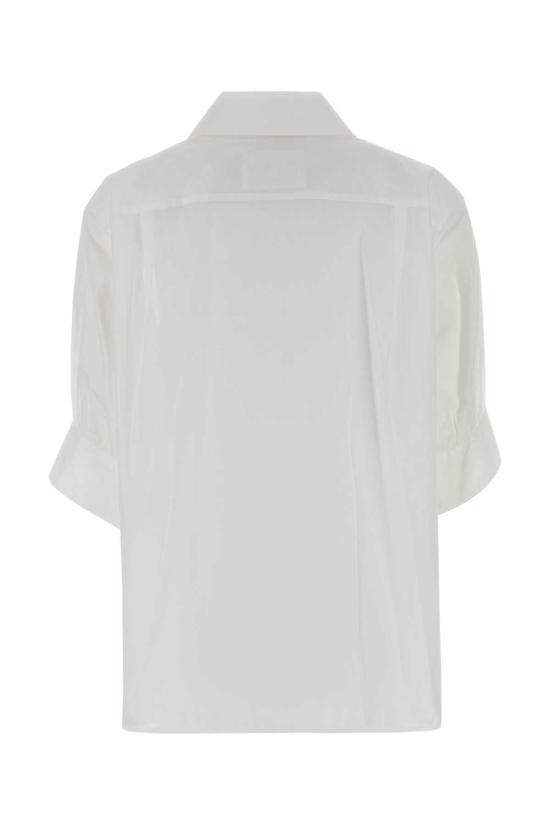  질샌더 탑 질 샌더 코튼 셔츠 옵틱 화이트 - JIL SANDER