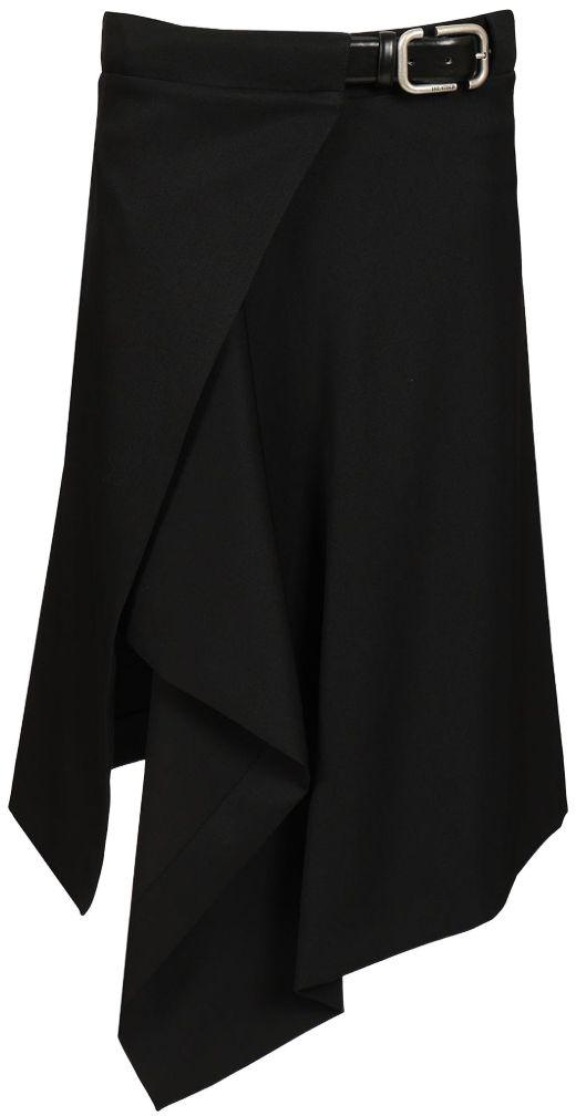 26FW 디 아티코 미디 스커트 261WCS00313WWW065AA100 BLACK
