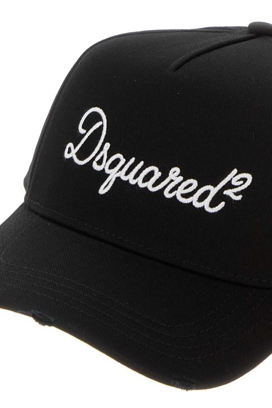  디스퀘어드2 볼캡 Dsquared2 코튼 햇 네로 - DSQUARED2