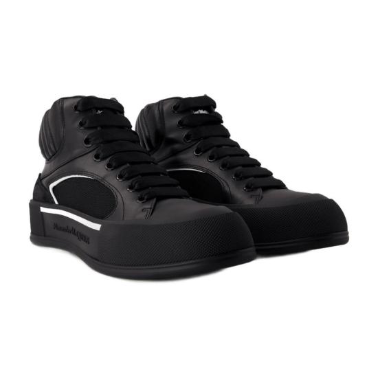 알렉산더 맥퀸 스니커즈 덱  블랙 - ALEXANDER MCQUEEN