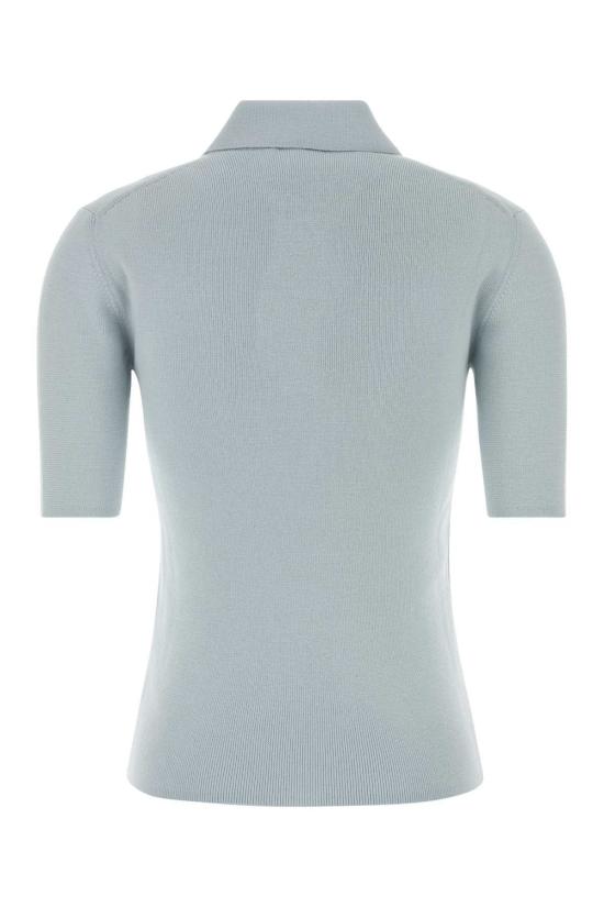  질샌더 스웨터 질 샌더 외장형 버진 울 폴로 셔츠 - JIL SANDER