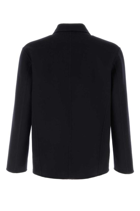  질샌더 스웨터 질 샌더 울 블렌드 셔츠 미드나잇 블루 - JIL SANDER