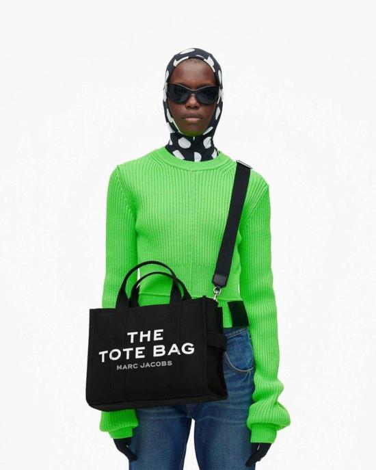  마크제이콥스 토트백 마크 제이콥스 캔버스 미디엄  블랙 - MARC JACOBS