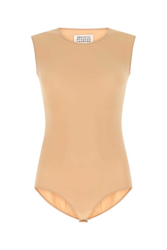 마르지엘라 바디수트 티셔츠 Maison Margiela 121 외부: 나일론 엘라스틴 티셔츠 121