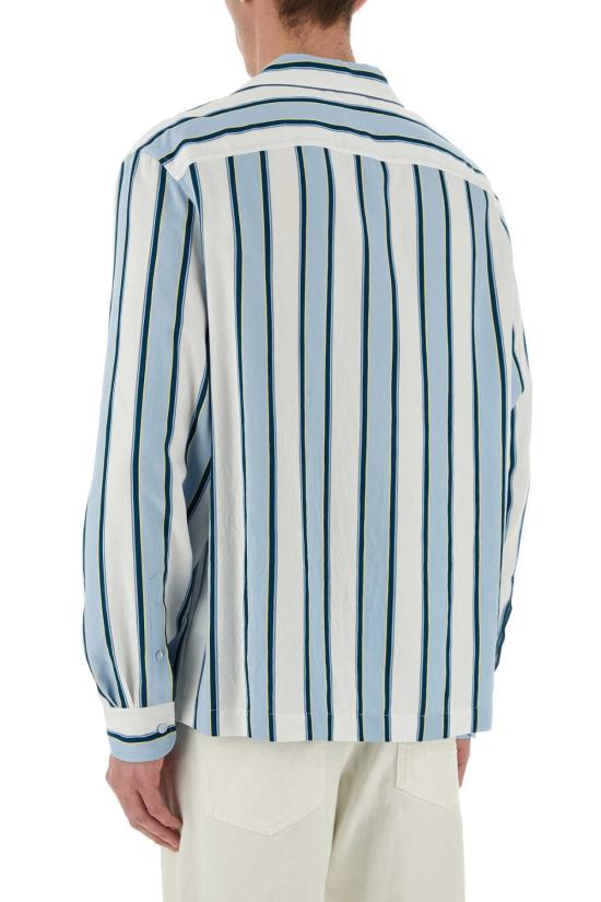  에트로 긴팔 셔츠 익스테리어: 비스코스 나일론 셔츠 블루 - ETRO