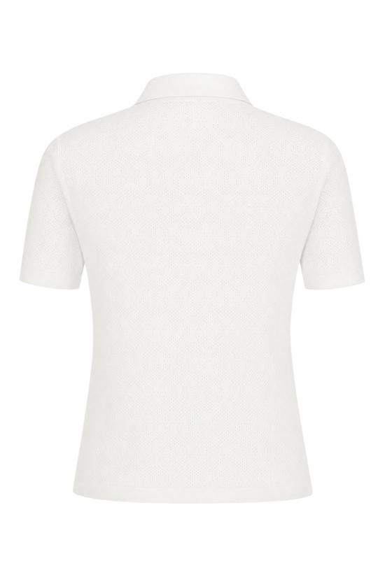 26FW 토리버치 폴로 티셔츠 182085 100 WHITE - TORY BURCH