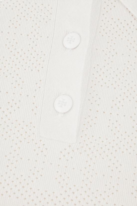 26FW 토리버치 폴로 티셔츠 182085 100 WHITE - TORY BURCH