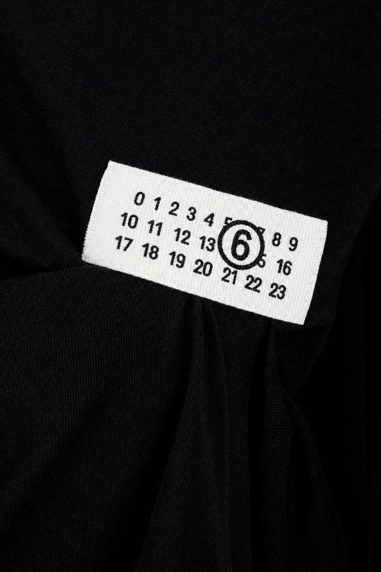 26FW MM6 메종마르지엘라 반팔 티셔츠 S52NF0018M20048 900 BLACK - MM6 MAISON MARGIELA
