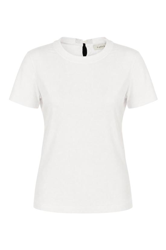 26FW 랑방 반팔 티셔츠 RWTS0024J040H25 0110 OPTIC WHITE BLACK