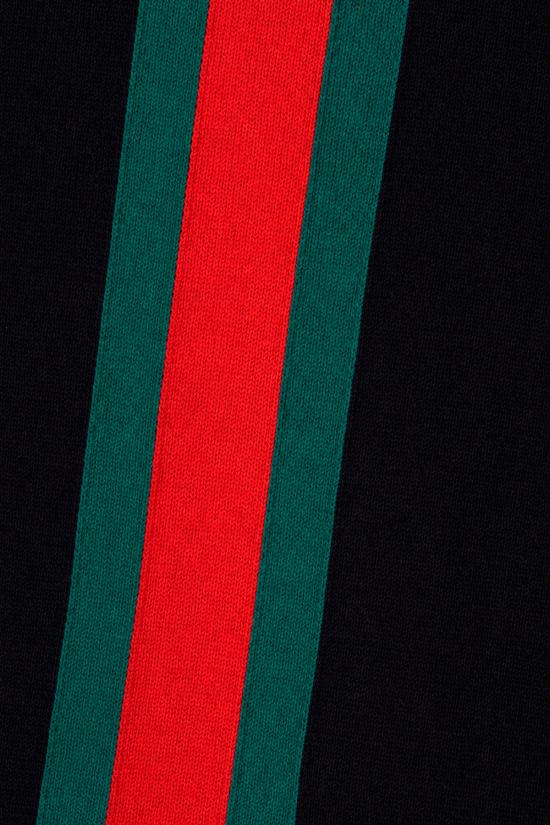 26FW 구찌 웹 인타르시아 니트 코튼 스웨터 875177XKFPC 4152 Blu - GUCCI