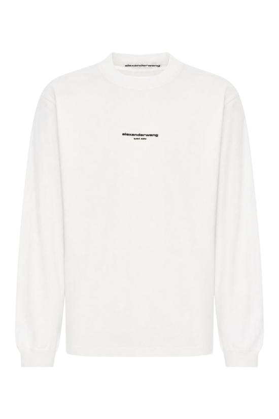 26FW 알렉산더 왕 긴팔 티셔츠 UCC3261908 100 WHITE