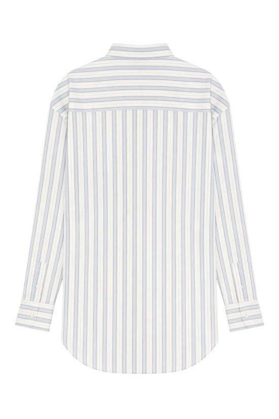 26FW 구찌 인터로킹 G 실크 자카드 셔츠 875536ZAU9G 4305 AZZURRO BIANCO - GUCCI