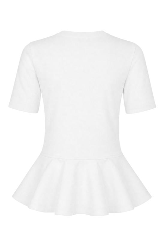 26FW 알라이아 반팔 티셔츠 AA9I0003J103D 000 BLANC - ALAIA