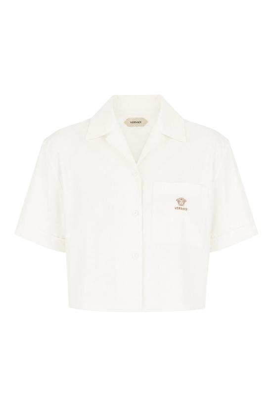 26FW 베르사체 셔츠 10256801A13878 1W000 OPTICAL WHITE