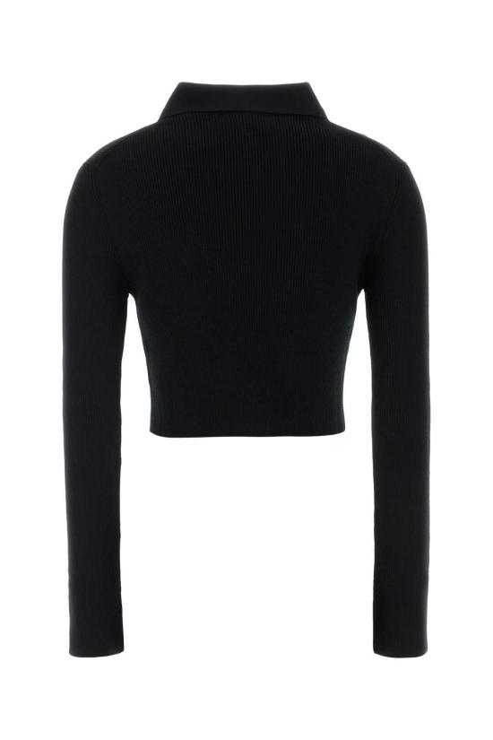  질샌더 스웨터 질 샌더 익스테리어 버진 울 마글리에리아  블랙 - JIL SANDER