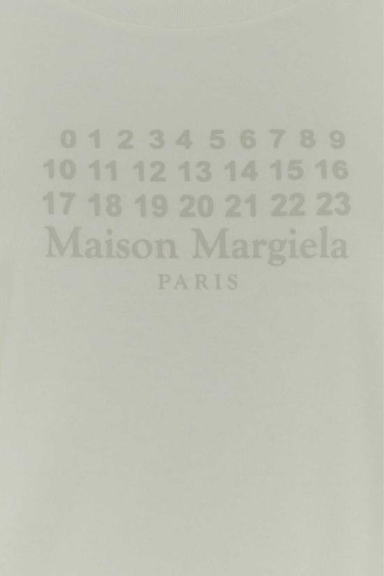  마르지엘라 반팔 티셔츠 메종  아우터 코튼 티셔츠 오프화이트 - MAISON MARGIELA