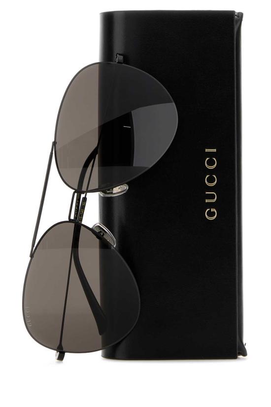  구찌 선글라스 메탈 파일럿  블랙/그레이 - GUCCI